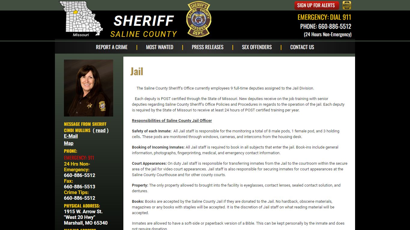 Jail - Saline County Sheriff